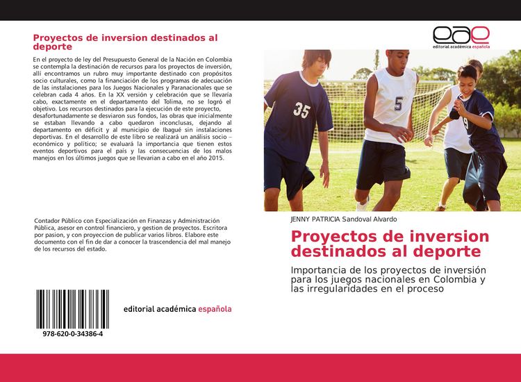Produktbild: Proyectos de inversion destinados al deporte