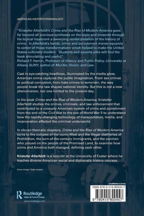 Produktbild: Crime and the Rise of Modern America