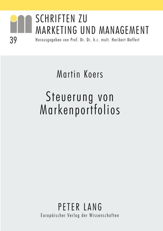 Produktbild: Steuerung von Markenportfolios