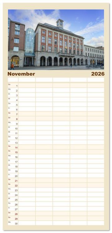 Produktbild: Familienplaner 2026 - Neuss Impressionen mit 5 Spalten (Wandkalender, 21 x 45 cm) CALVENDO