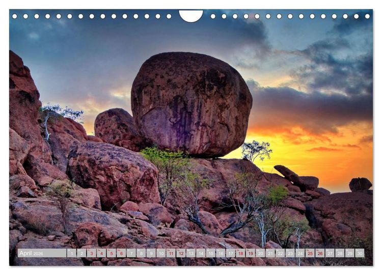 Produktbild: Namibia &ndash; Faszination Damaraland und Spitzkoppe (Wandkalender 2026 DIN A4 quer), CALVENDO Monatskalender