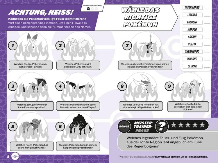 Produktbild: Pok&eacute;mon Activity-Buch: Das ultimative Quizbuch