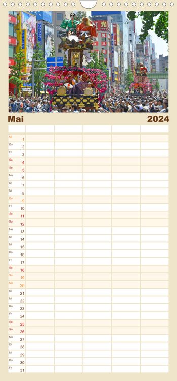 Produktbild: Familienplaner Tokio entdecken (Wandkalender 2023 , 21 cm x 45 cm, hoch)