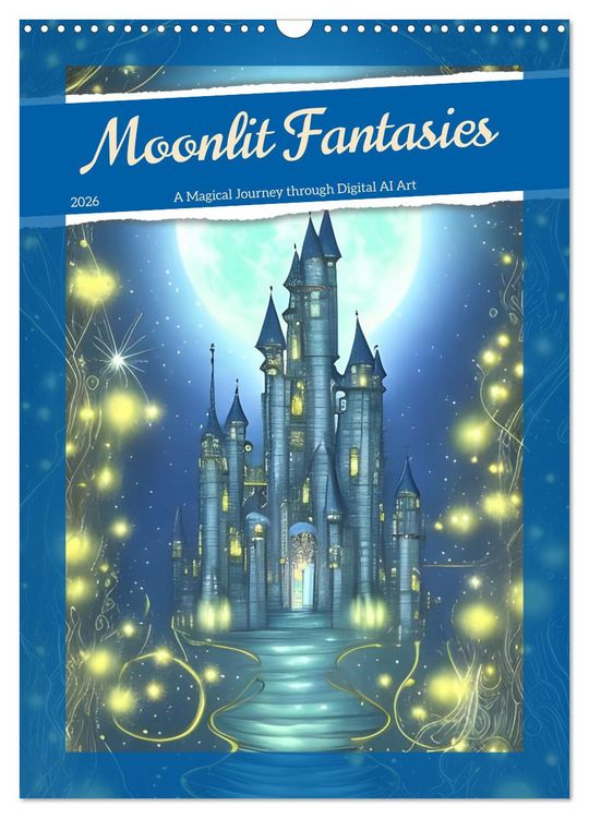Produktbild: Moonlit Fantasies (Wall Calendar 2026 DIN A3 portrait), CALVENDO 12 Month Wall Calendar