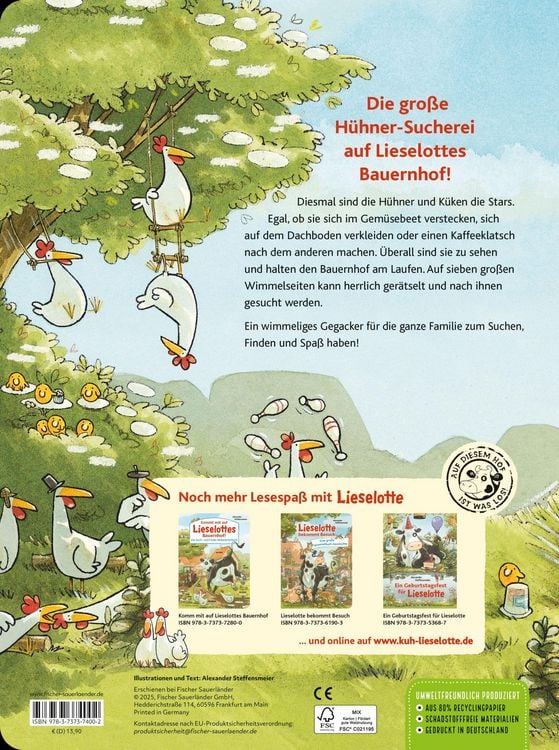 Produktbild: Lieselotte: H&uuml;hner, H&uuml;hner &uuml;berall!