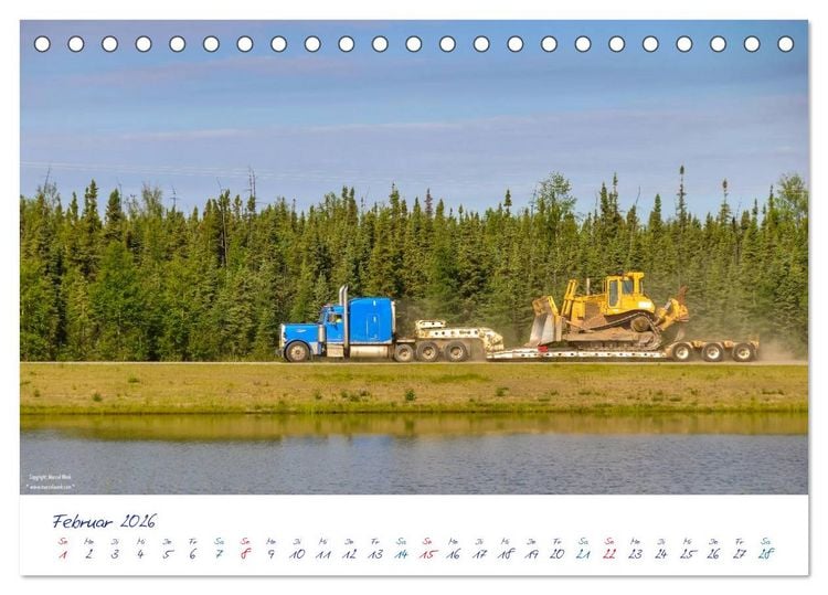 Produktbild: US Cars & Trucks in Alaska (Tischkalender 2026 DIN A5 quer), CALVENDO Monatskalender