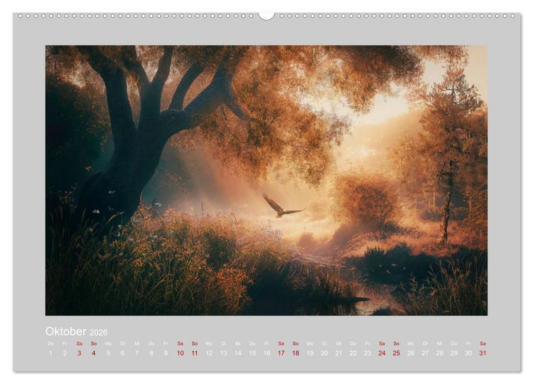 Produktbild: Wald der M&auml;rchen (hochwertiger Premium Wandkalender 2026 DIN A2 quer), Kunstdruck in Hochglanz