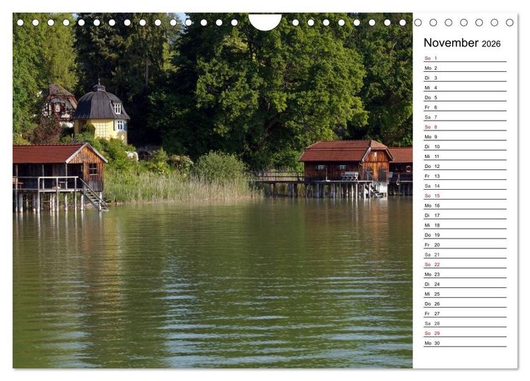 Produktbild: Seest&auml;rke - Der Ammersee (Wandkalender 2026 DIN A4 quer), CALVENDO Monatskalender