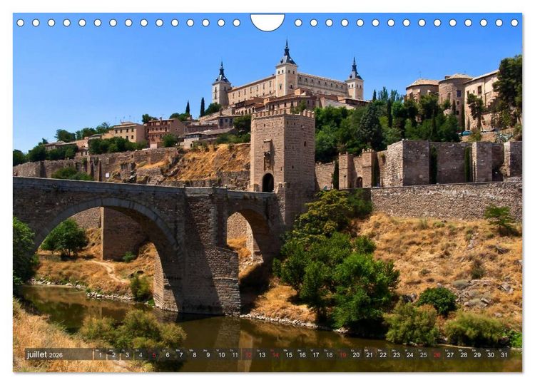 Produktbild: Escapade de Madrid (Calendrier mural 2026 DIN A4 vertical), CALVENDO calendrier mensuel