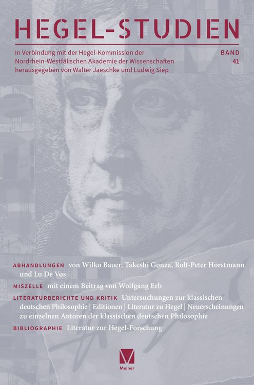 Produktbild: Hegel-Studien Band 41
