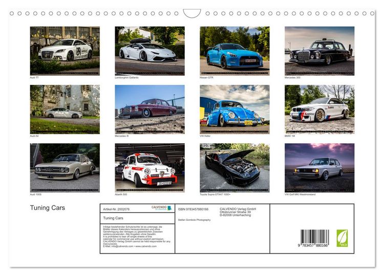 Produktbild: Tuning Cars (Wandkalender 2026 DIN A3 quer), CALVENDO Monatskalender