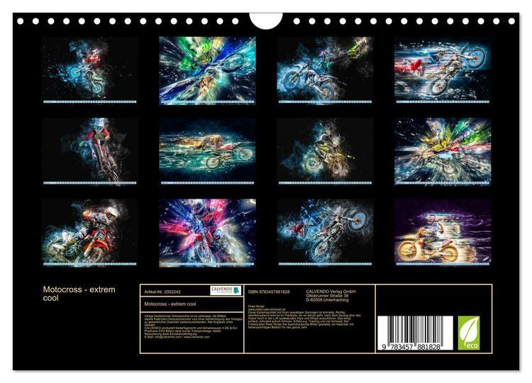 Produktbild: Motocross - extrem cool (Wandkalender 2026 DIN A4 quer), CALVENDO Monatskalender