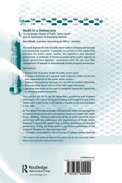 Produktbild: Audit in a Democracy