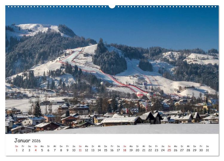 Produktbild: Kitzb&uuml;hel. Die Stadt im Herz der Alpen (hochwertiger Premium Wandkalender 2026 DIN A2 quer), Kunstdruck in Hochglanz