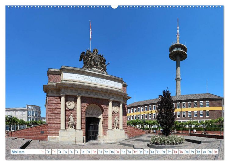 Produktbild: Hansestadt Wesel - Impressionen vom Niederrhein (hochwertiger Premium Wandkalender 2026 DIN A2 quer), Kunstdruck in Hochglanz