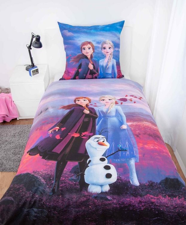 Produktbild: Disney 4479642050 - Eisk&ouml;nigin 2 Bettw&auml;sche, 80x80 cm + 135x200 cm, 100% Baumwolle