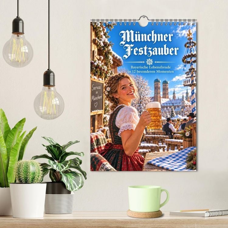 Produktbild: M&uuml;nchner Festzauber - Bayerische Lebensfreude in 12 besonderen Momenten (Wandkalender 2027 DIN A4 hoch), CALVENDO Monatskalender