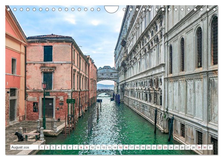 Produktbild: Venedig - Impressionen aus der Serenissima (Wandkalender 2026 DIN A4 quer), CALVENDO Monatskalender