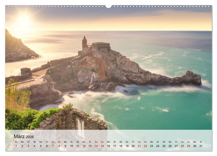 Produktbild: Wundersch&ouml;ne Meereslandschaften (hochwertiger Premium Wandkalender 2026 DIN A2 quer), Kunstdruck in Hochglanz