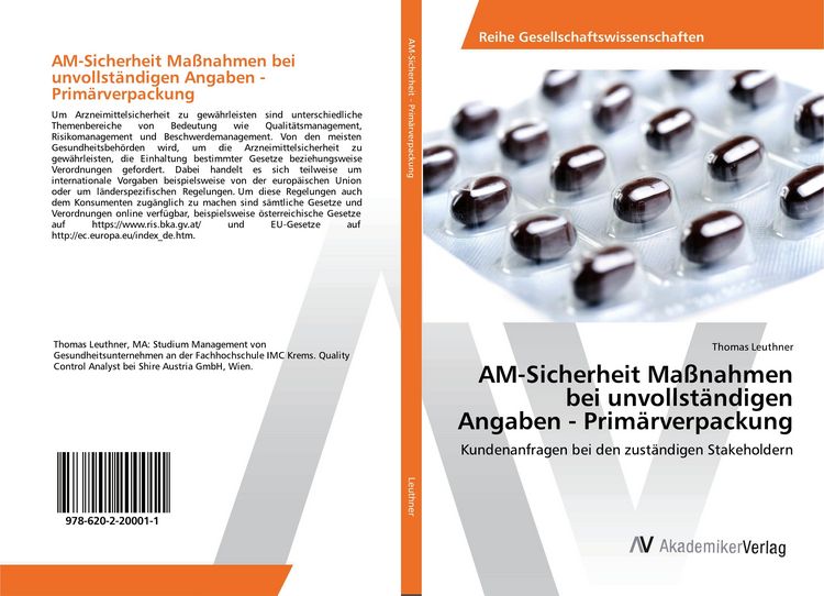 Produktbild: AM-Sicherheit Ma&szlig;nahmen bei unvollst&auml;ndigen Angaben - Prim&auml;rverpackung