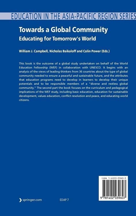Produktbild: Towards a Global Community