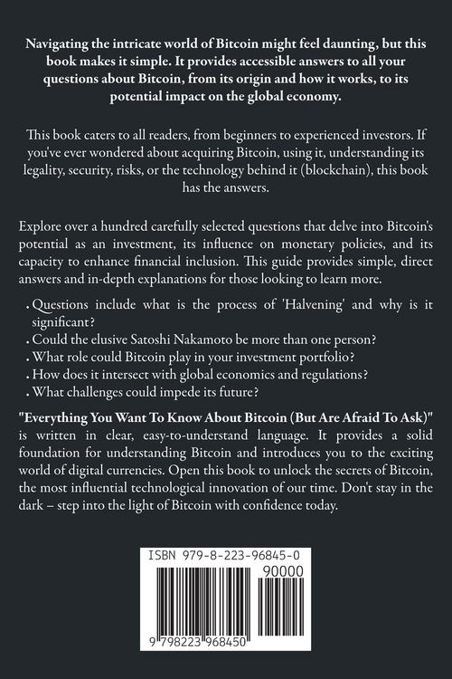 Produktbild: Everything You Want To Know About Bitcoin But Are Afraid To Ask. Questions and Answers About Bitcoin