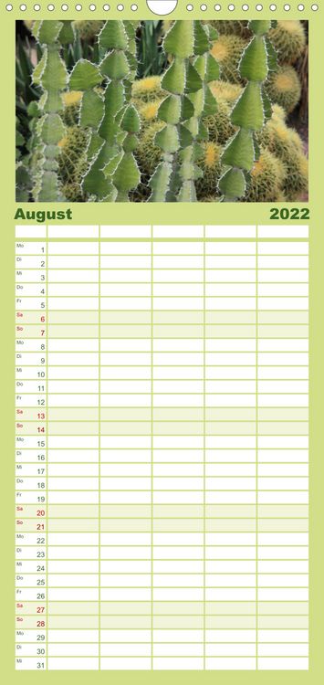 Produktbild: Es gr&uuml;nt! - Familienplaner hoch (Wandkalender 2022 , 21 cm x 45 cm, hoch)