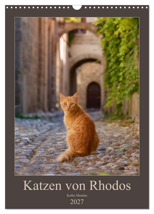 Produktbild: Katzen von Rhodos (Wandkalender 2027 DIN A3 hoch), CALVENDO Monatskalender