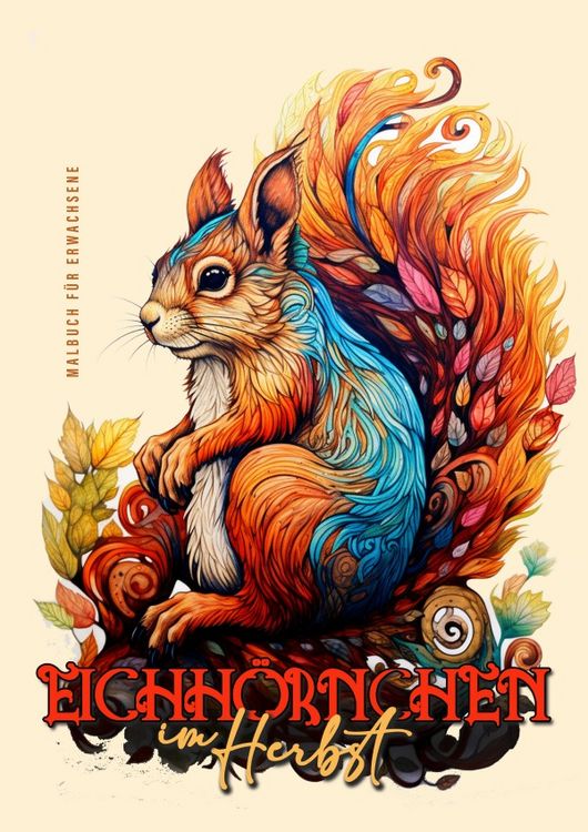 Produktbild: Eichh&ouml;rnchen im Herbst Malbuch f&uuml;r Erwachsene