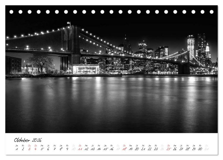 Produktbild: New York &ndash; The Big Apple (Tischkalender 2026 DIN A5 quer), CALVENDO Monatskalender