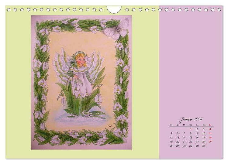 Produktbild: Blumen Elfen (Wandkalender 2026 DIN A4 quer), CALVENDO Monatskalender