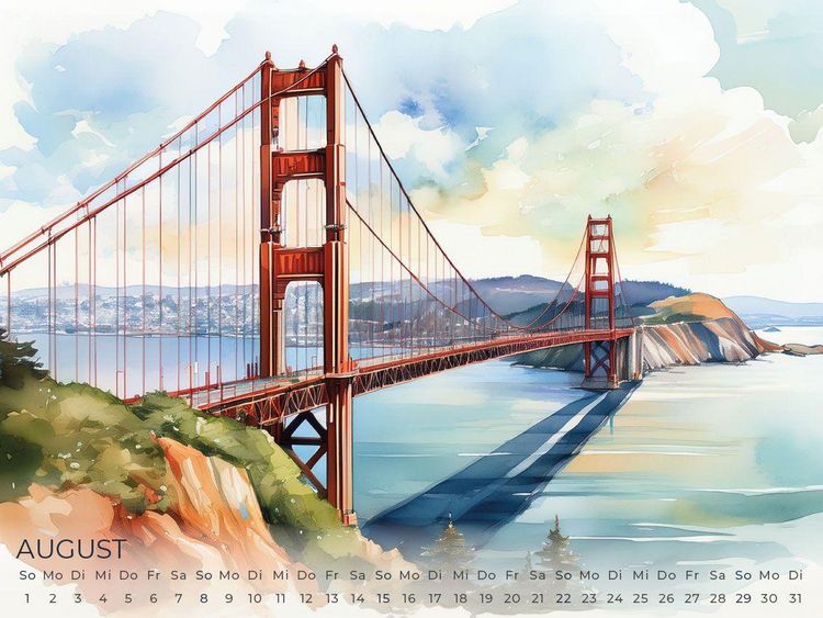 Produktbild: Kalifornien Artwork Edition Kalender 2027