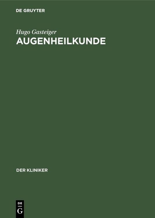 Produktbild: Augenheilkunde