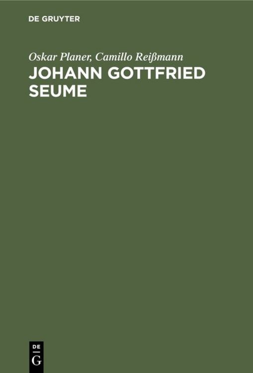 Produktbild: Johann Gottfried Seume