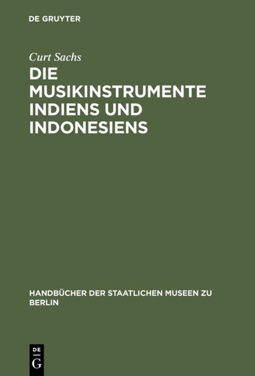 Produktbild: Die Musikinstrumente Indiens und Indonesiens