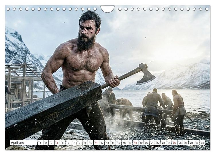 Produktbild: Echte Kerle &ndash; Wikinger (Wandkalender 2027 DIN A4 quer), CALVENDO Monatskalender