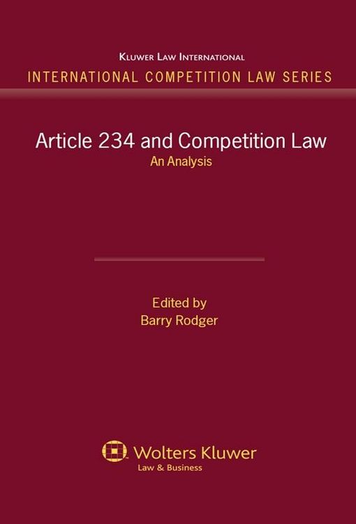 Produktbild: Article 234 and Competition Law