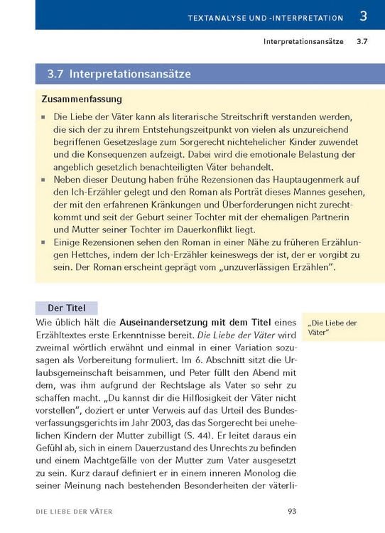 Produktbild: Die Liebe der V&auml;ter von Thomas Hettche