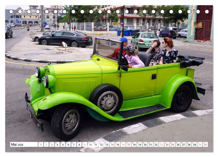 Produktbild: Ford Modell A - Ein r&uuml;stiger Neunzigj&auml;hriger in Havanna (Tischkalender 2026 DIN A5 quer), CALVENDO Monatskalender