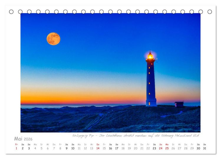 Produktbild: Sehnsucht Westj&uuml;tland (Tischkalender 2026 DIN A5 quer), CALVENDO Monatskalender
