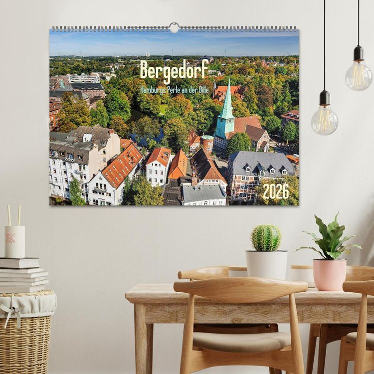 Produktbild: Bergedorf Hamburgs Perle an der Bille (Wandkalender 2026 DIN A2 quer), CALVENDO Monatskalender