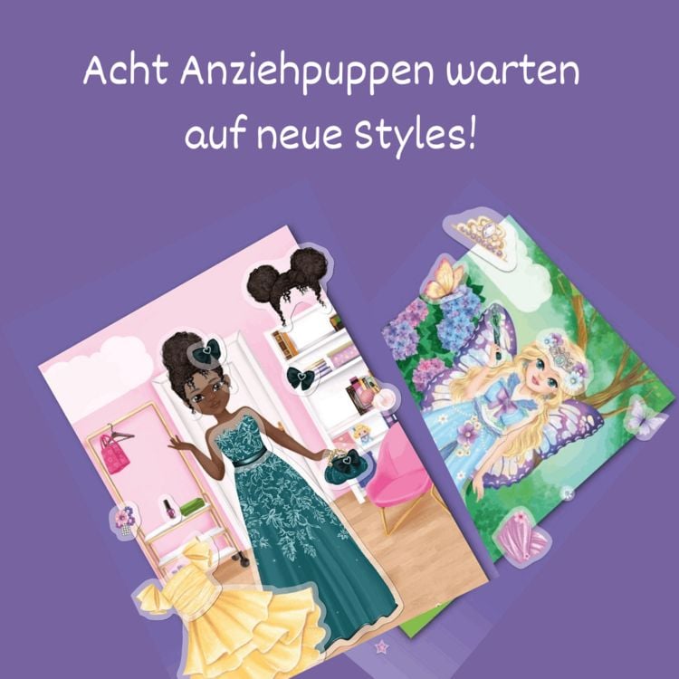 Produktbild: Fashion & Styles: Anziehpuppen mit Folienstickern. Party-Looks