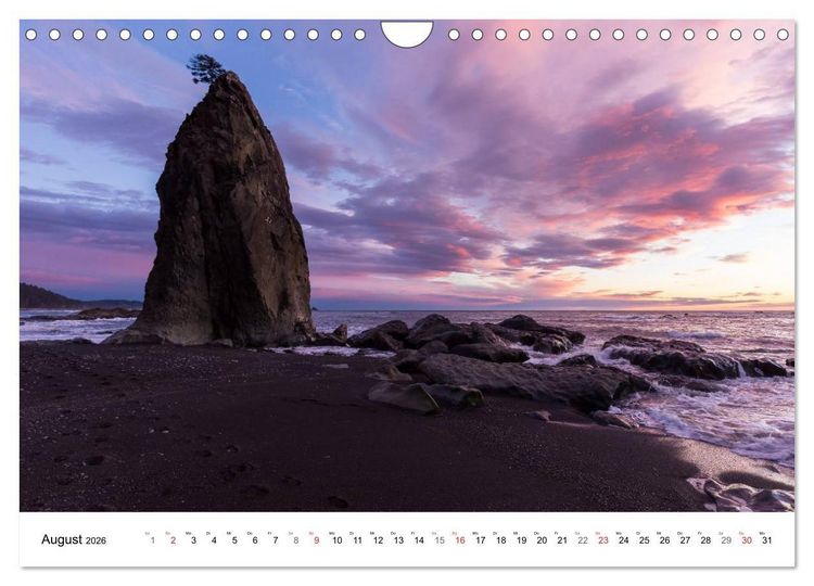 Produktbild: The Olympic National Park - Washington USA (Wandkalender 2026 DIN A4 quer), CALVENDO Monatskalender