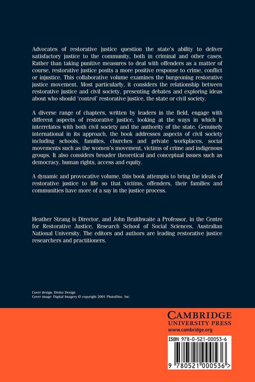 Produktbild: Restorative Justice and Civil Society