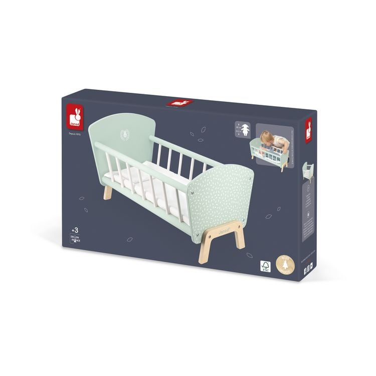 Produktbild: Puppenbett mit Hasenmotiv &ndash; F&uuml;r s&uuml;&szlig;e Tr&auml;ume