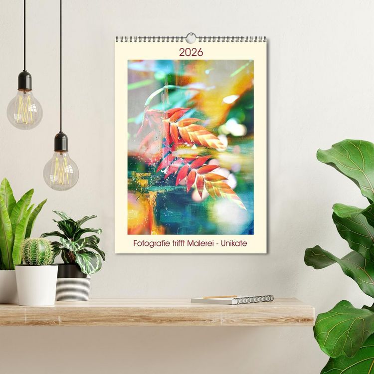 Produktbild: Fotografie trifft Malerei - Unikate (Wandkalender 2026 DIN A3 hoch), CALVENDO Monatskalender