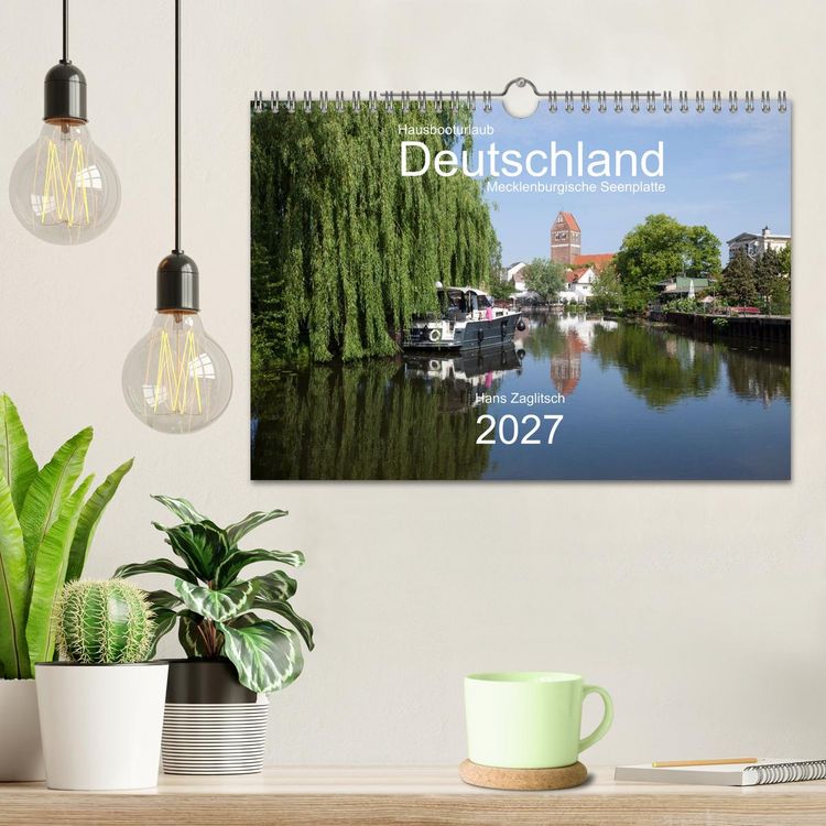 Produktbild: Hausbooturlaub Deutschland - Mecklenburgische Seenplatte (Wandkalender 2027 DIN A4 quer), CALVENDO Monatskalender