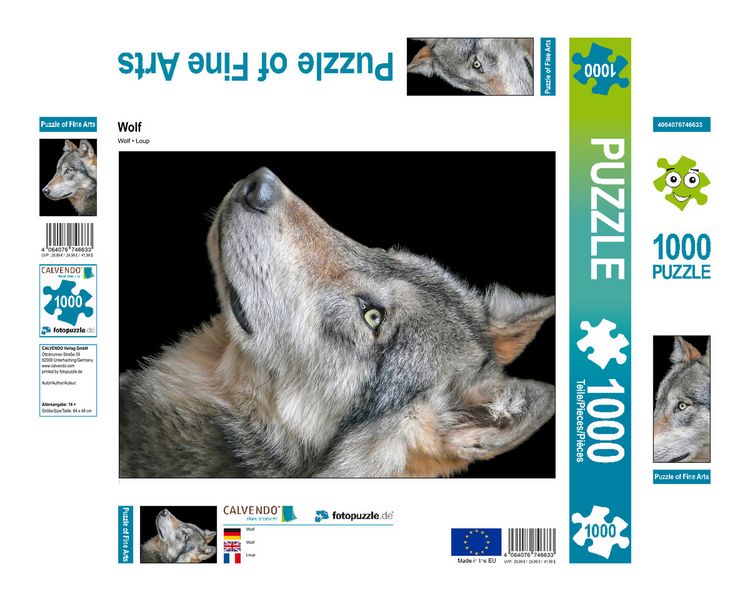 Produktbild: CALVENDO Puzzle Wolf 1000 Teile Lege-Gr&ouml;&szlig;e 480 x 640 cm Foto-Puzzle Bild von Peter Roder