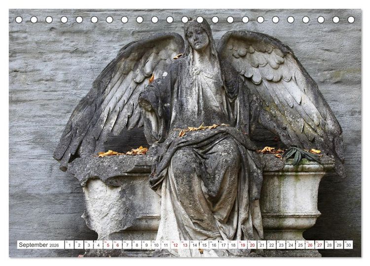 Produktbild: Alte Grabdenkm&auml;ler (Tischkalender 2026 DIN A5 quer), CALVENDO Monatskalender