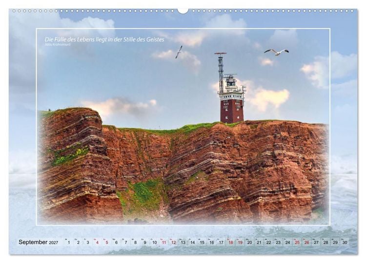 Produktbild: Insel Gedanken (hochwertiger Premium Wandkalender 2027 DIN A2 quer), Kunstdruck in Hochglanz
